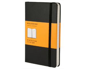 Блокнот Moleskine Classic Large A5+ 120 листов черный в линейку на сшивке (130x210 мм)